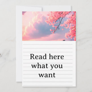 Convite Cherry Blossom Spring Wedding Invitation - Japanes