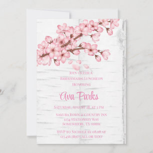 Convite Cherry Blossom Tree Latido Bridesmaids Luncheids