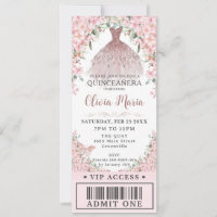 Cherry Blossomo Blush Dress Quinceañera VIP Ticket