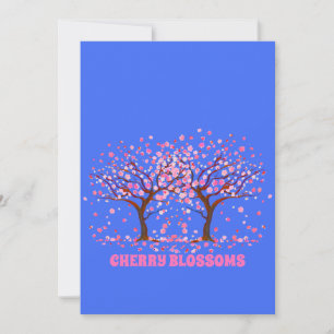Convite Cherry Blossomo Pink Neve Globo