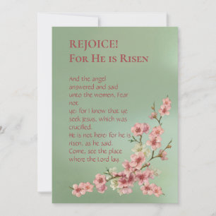 Convite Cherry Blossoms em Rosa e Teal