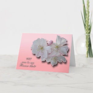 Convite Cherry Blossoms Flower Girl Request Card