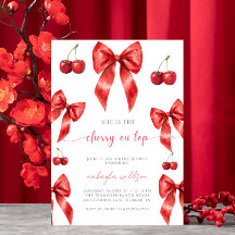 Cherry Coquette fofo no vermelho do Chá de fraldas