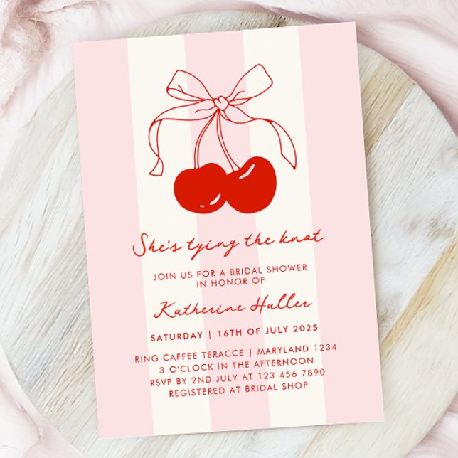 Convite Cherry Ela é Chá de panela Casando (Criador carregado)