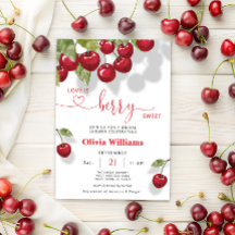 Cherry Love é doce Chá de panela