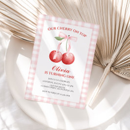 Convite Cherry no primeiro aniversario de pré-disquete do