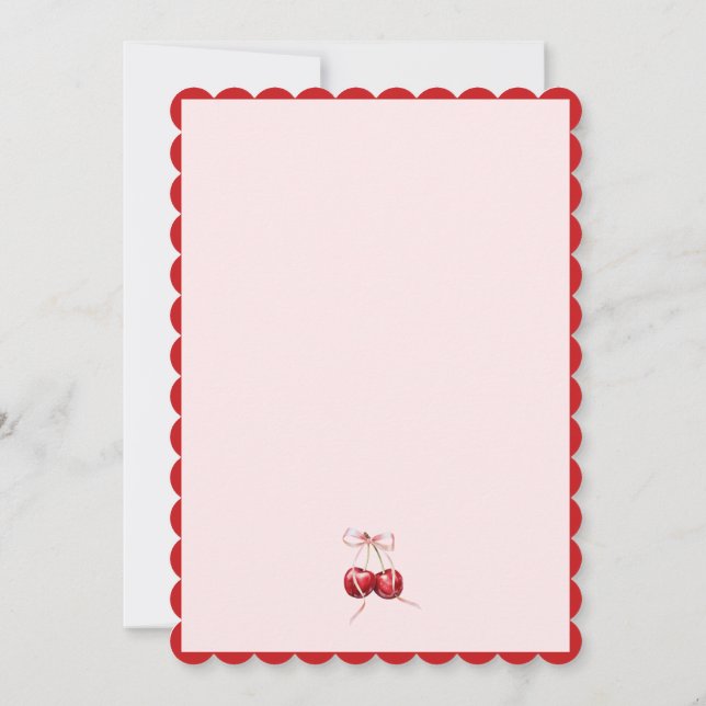 Convite Cherry no Top Girl Chá de fraldas Invance | Zazzle Brasil