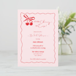 Convite Cherry On Top Bridal Shower Invitation