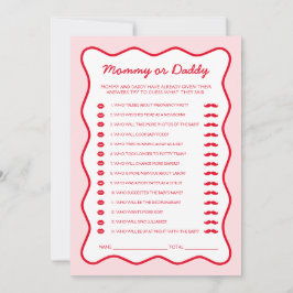 Convite Cherry On Top Chá de fraldas Adivinha Quem Joga