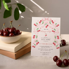 Convite Cherry on Top | Chá de Noiva