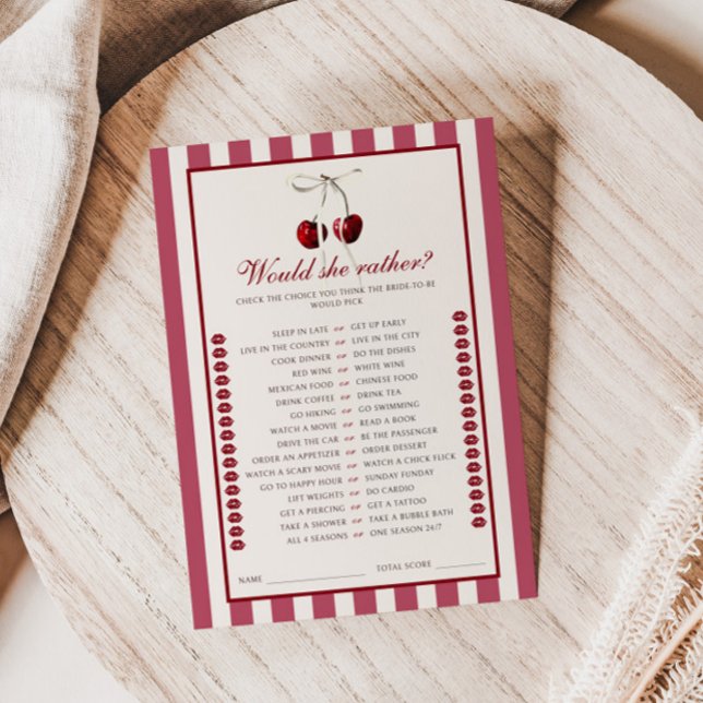 Convite Cherry Strike Chá de panela Ela Quer Preferencialm (Criador carregado)