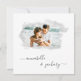 Convite *~* Cherub Banner QR FOTO AR6 RSVP Casamento Invit