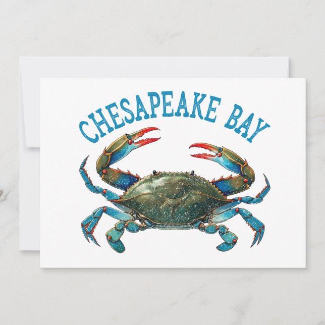 Convite Chesapeake Bay Vintage (Frente)