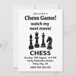 Convite Chess Assista Meu Próximo Chess