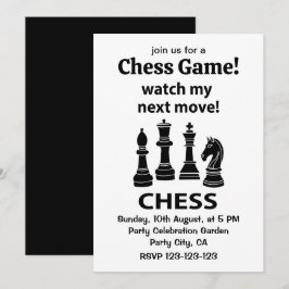 Convite Chess Assista Meu Próximo Chess