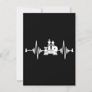 Convite Chess Lover   Camisa-T de Xadrez com pulsação