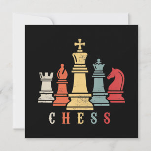 Convite Chess Lover  Presente do Xadrez Set Checkmate
