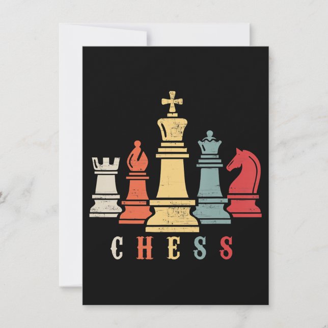 Convite Chess Lover | Presente do Xadrez Set Checkmate (Frente)