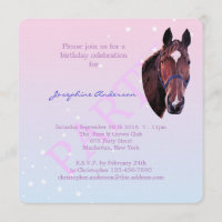 Chestnut Horse com White Star