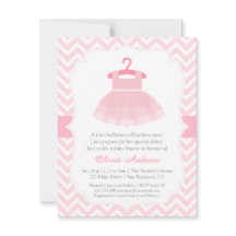 Chevron Ballerina Girl Baby Shower