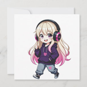 Convite Chibi Engraçado