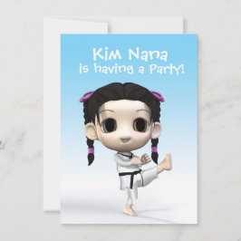 Convite Chibi Taekwondo