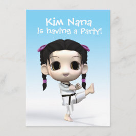 Convite Chibi Taekwondo
