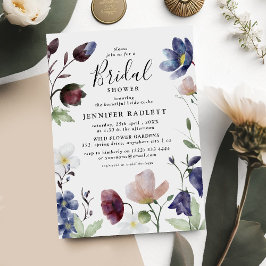 Convite Chic Boho Flores Silvestres Casamento Chá de Noiva
