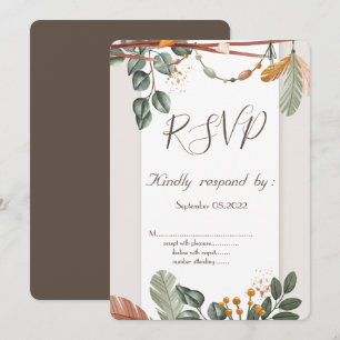 Convite Chic Boho RSVP