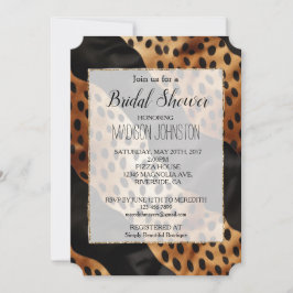 Convite Chic Brown Black Western Cowhide