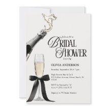 Chic Champanhe Bridal Shower Preto e Branco