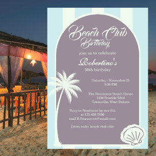 Convite Chic Clube de Praia de Faixa Costeira 50º Aniversá