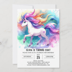 Convite Chic Digital Horse Birthday