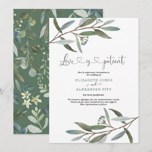 Convite Chic Eucalyptus Greenery Love é Casamento do Paci