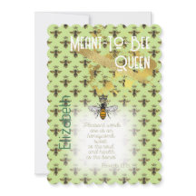Chic Fé Lime Verde Abelha Matrix Rainha Ouro