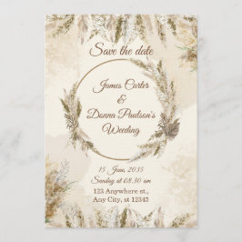 Convite Chic Floral Wedding Invitation – Modern card
