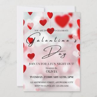 Convite Chic Galentine's Day Celebration card