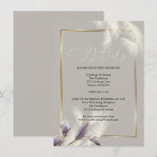 Convite Chic Ivory Pampas Grass Ametist Anthurium
