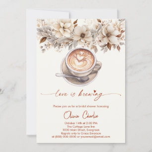 Convite Chic Love Está Fazendo Café De Chá de panela