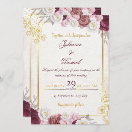 Convite Chic Minimal Wedding Invitation