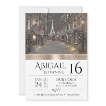 Chic Paris Eiffel Torre Dourada Trendy Birthday