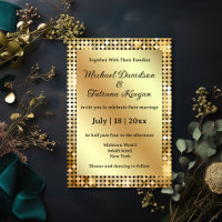 Chic Retro Bola de Discoteca Dourada Casamento Gla