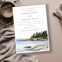 Convite Chic Rocky Pine Mountain Manhã Depois