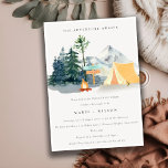 Convite Chic Rustic Pine Woods Camping Mountain Noivado<br><div class="desc">Para qualquer outra personalização ou qualquer outro item correspondente,  entre em contato comigo em yellowfebstudio@gmail.com</div>