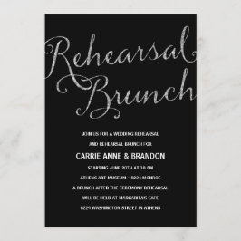 Convite Chic Shimmer | Ensaio Faux Silver Foil Brunch