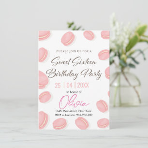 Convite Chic & Sweet: Festa de aniversário Macaron