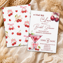Chic Tini Bit Apaixonada Cherry Martini Chá de Noi