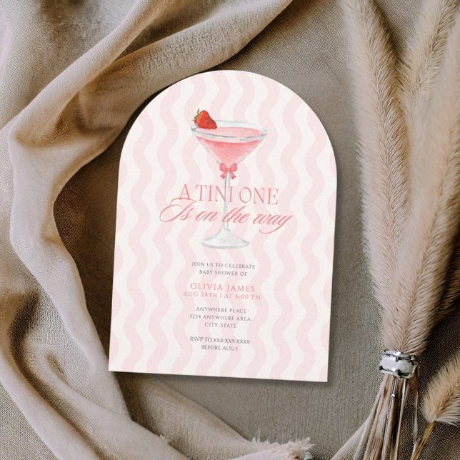 Convite Chic um chá de fraldas de uma garota tini (Criador carregado)