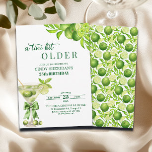 Convite Chic Um Pouquinho Mais Velho Lime Martini 25º Aniv