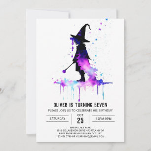 Convite Chic Wand Wielder Birthday